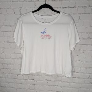 Travis Mathew White Short Sleeve Tee with Graphic